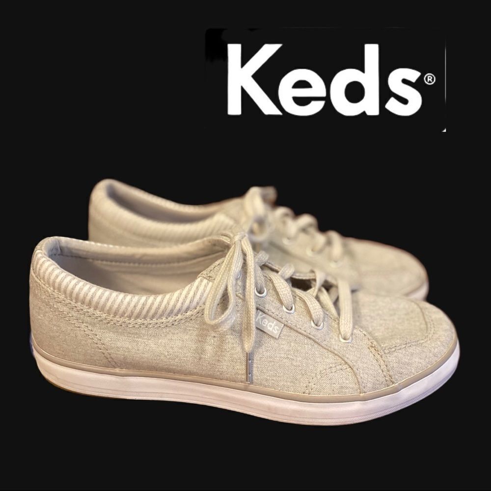 Keds Women's Canvas Striped Edging Sneakers 6.5